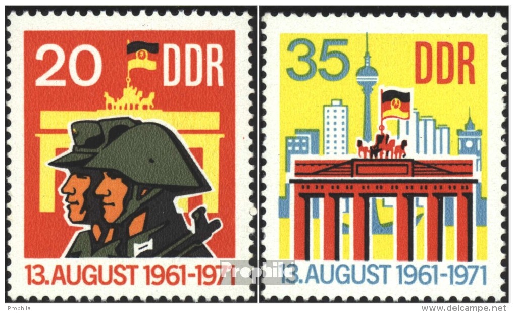 DDR 1691-1692 (kompl.Ausgabe) Postfrisch 1971 Berliner Mauer - Unused Stamps