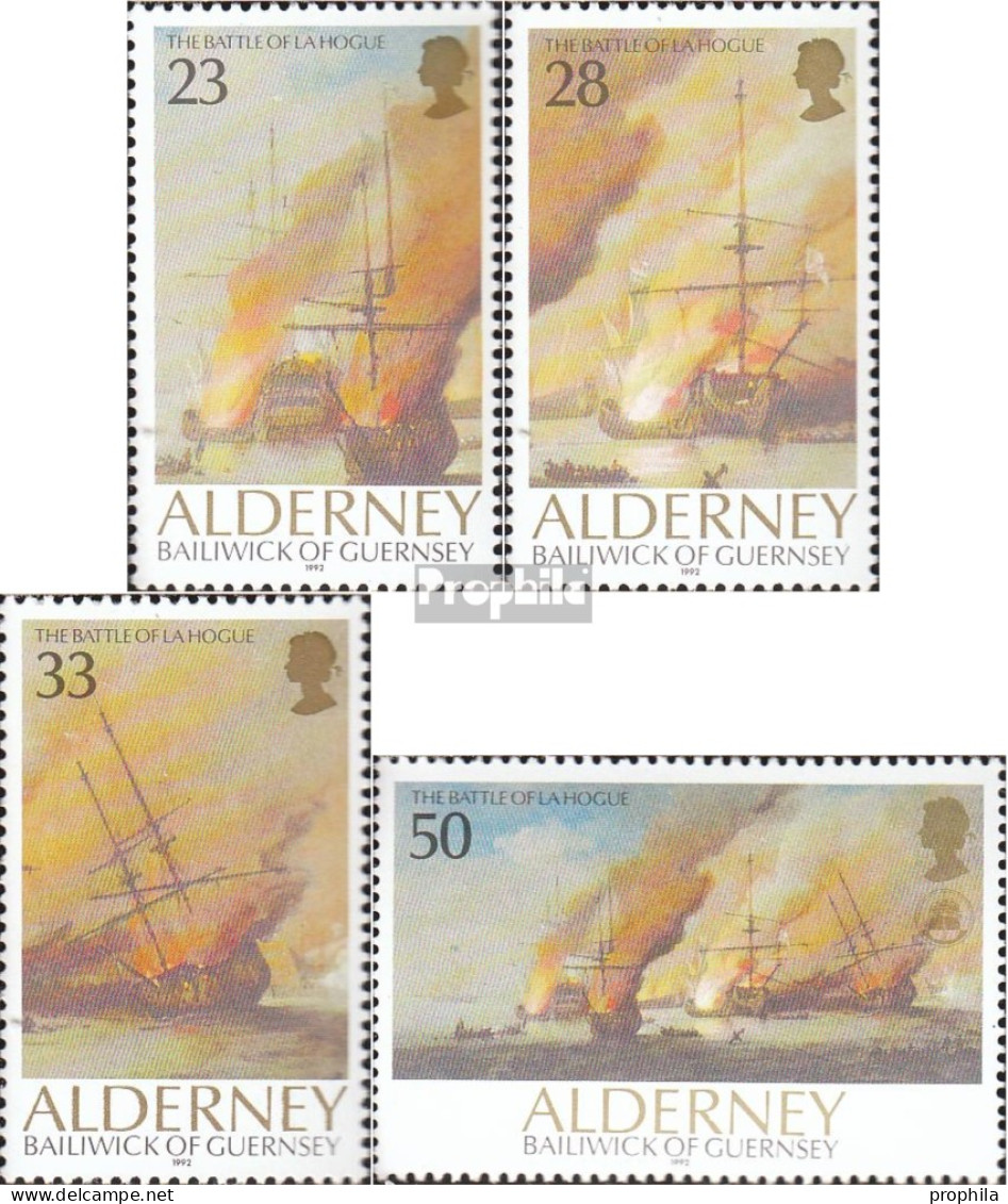 GB - Alderney 55-58 (kompl.Ausg.) Postfrisch 1992 Seeschlacht Von La Hogue - Alderney