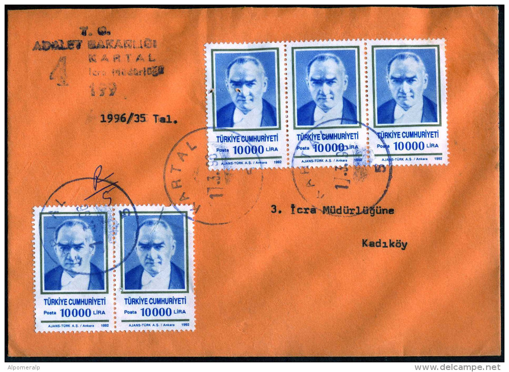 TURKEY, Michel 2951; 17 / 3 / 1998 Kartal Postmark, With Arrival Postmark - Brieven En Documenten