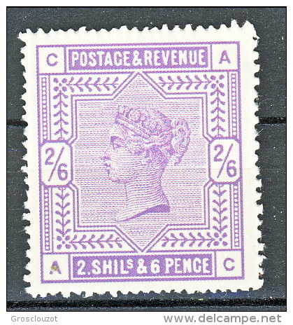 UK 1883-84 Victoria Bella Riproduzione Del N. 86 - 2,5 Scellini Violetto MNG (senza Gomma) - Nuovi