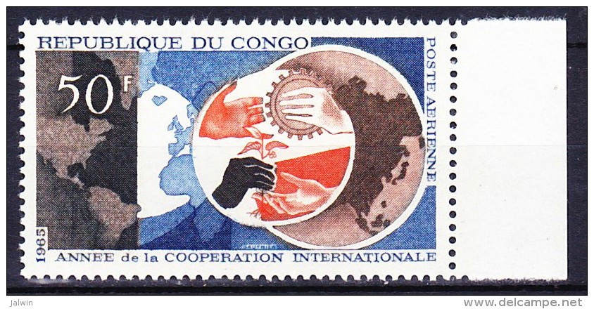 CONGO Poste Aerienne 1965 YT N° PA 36 ** - Nuevas/fijasellos