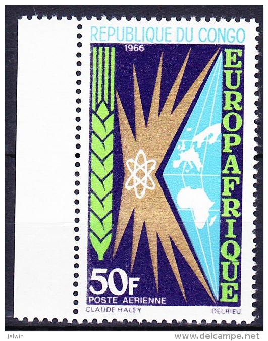 CONGO Poste Aerienne 1966 YT N° PA 40 ** - Mint/hinged