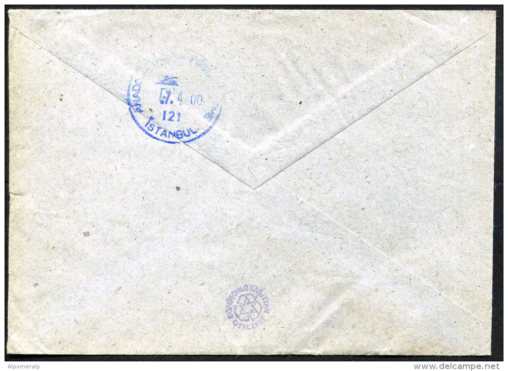 TURKEY, Michel 3146, 3158; 5 / 4 / 2000 Registered Konak Postmark, With Arrival Postmark - Brieven En Documenten