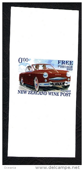 New Zealand Wine Post 2009 Missing Yellow On Car Of Card - Other & Unclassified