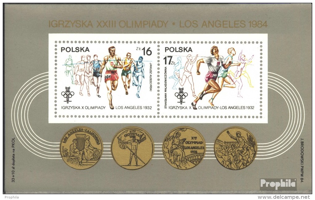 Polen Block94 (kompl.Ausg.) Postfrisch 1984 Olymp. Spiele 1984, Los Angeles - Blocks & Sheetlets & Panes