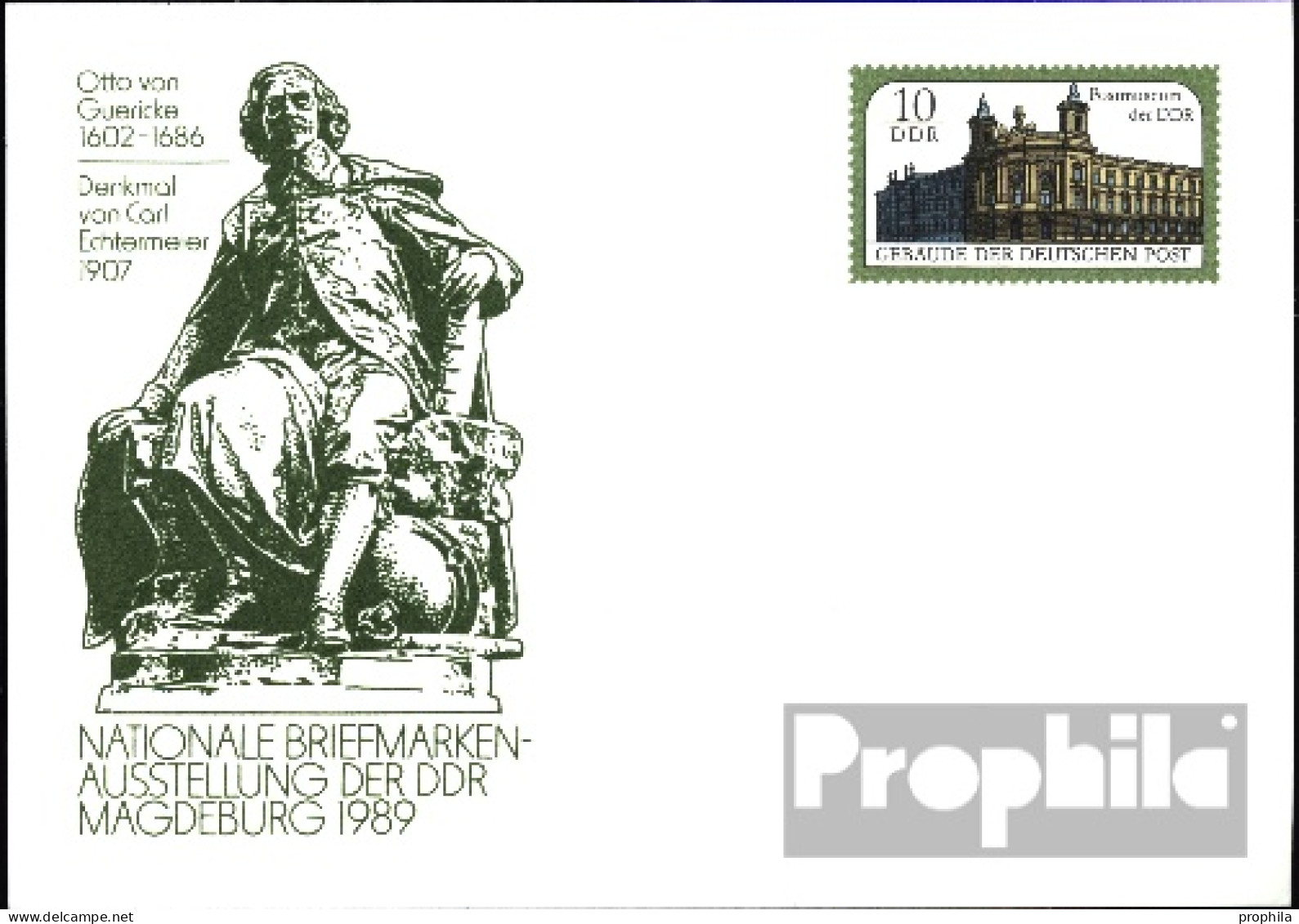 DDR P103 Amtliche Postkarte Ungebraucht 1989 Postmuseum - Sonstige & Ohne Zuordnung