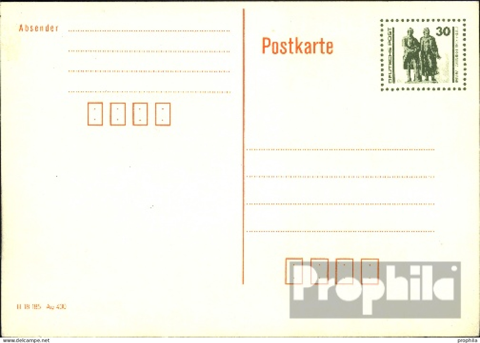 DDR P107I Amtliche Postkarte Ungebraucht 1990 Bauw./Denkmäler - Andere & Zonder Classificatie