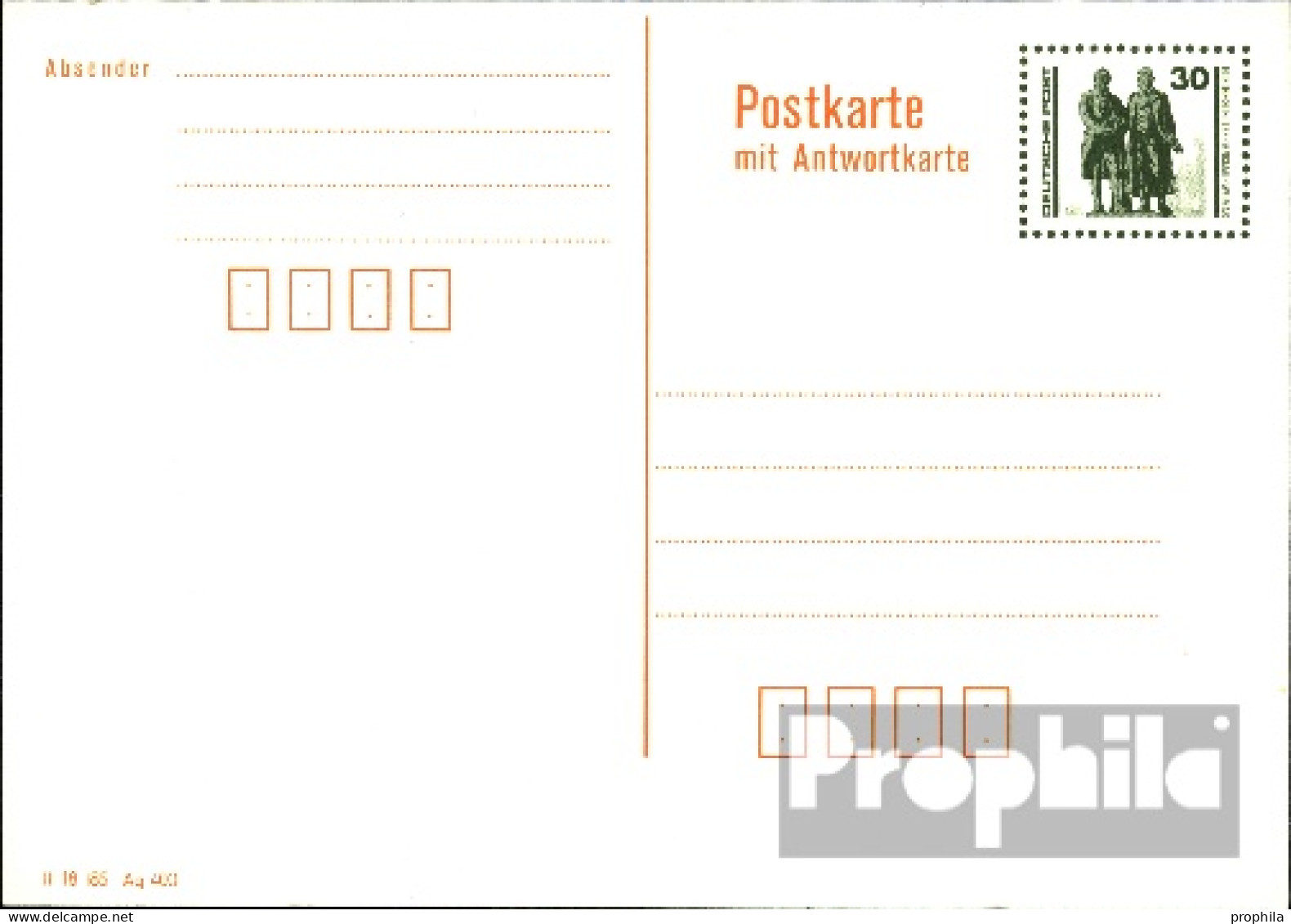 DDR P108 Amtliche Postkarte Ungebraucht 1990 Bauw./Denkmäler - Sonstige & Ohne Zuordnung