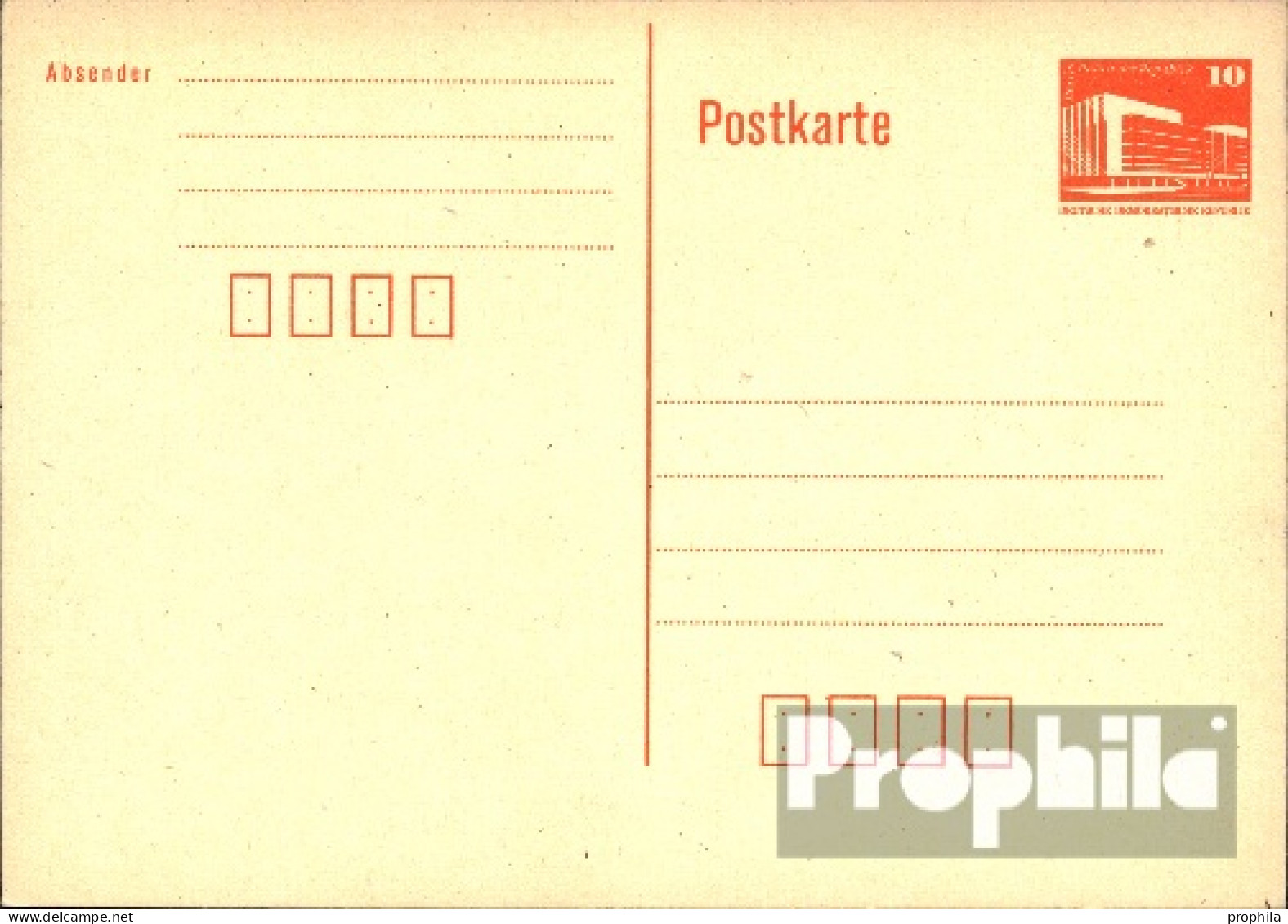 DDR P86I Amtliche Postkarte Ungebraucht 1986 Bauwerke - Sonstige & Ohne Zuordnung