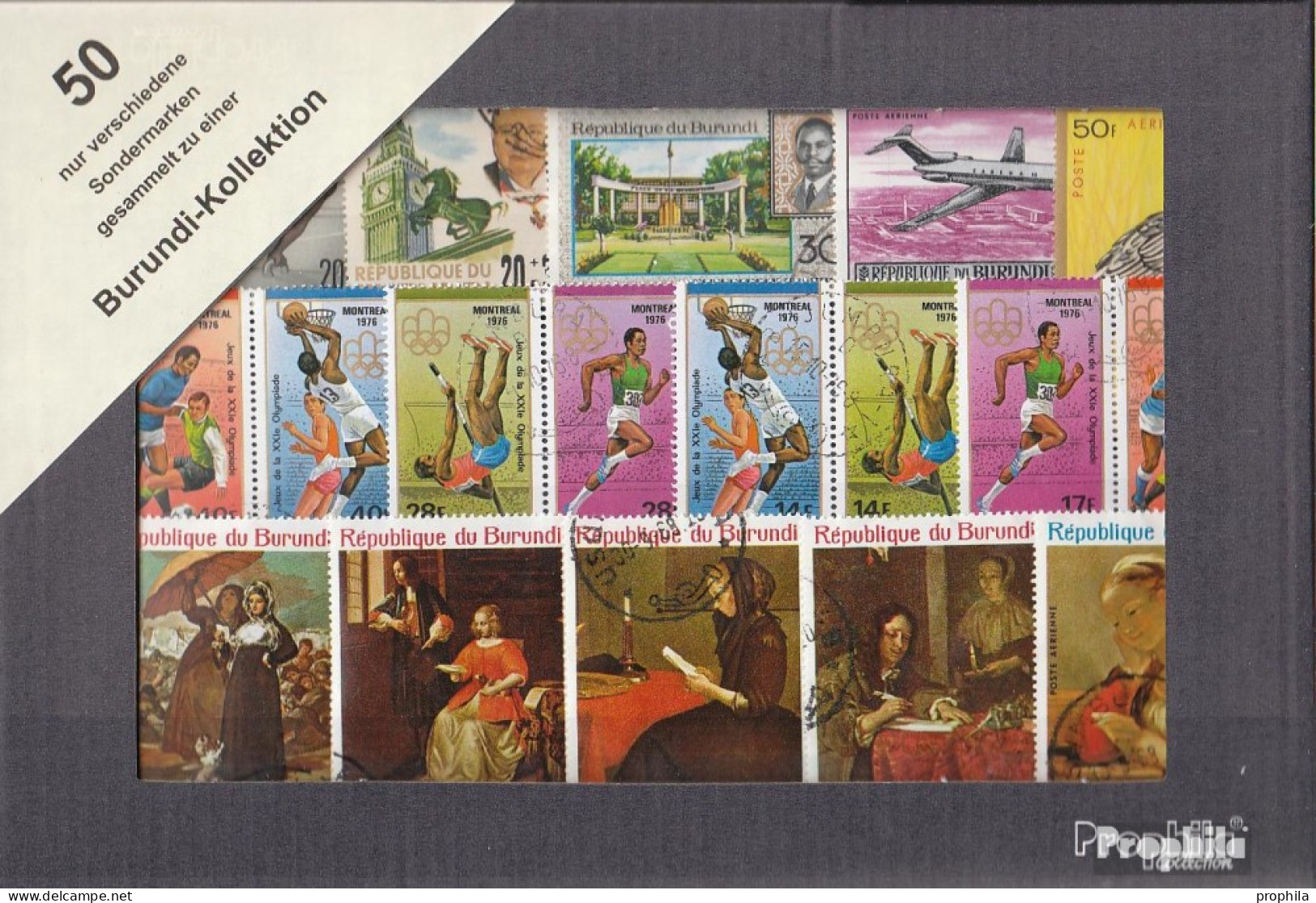 Burundi 50 Verschiedene Sondermarken - Collections
