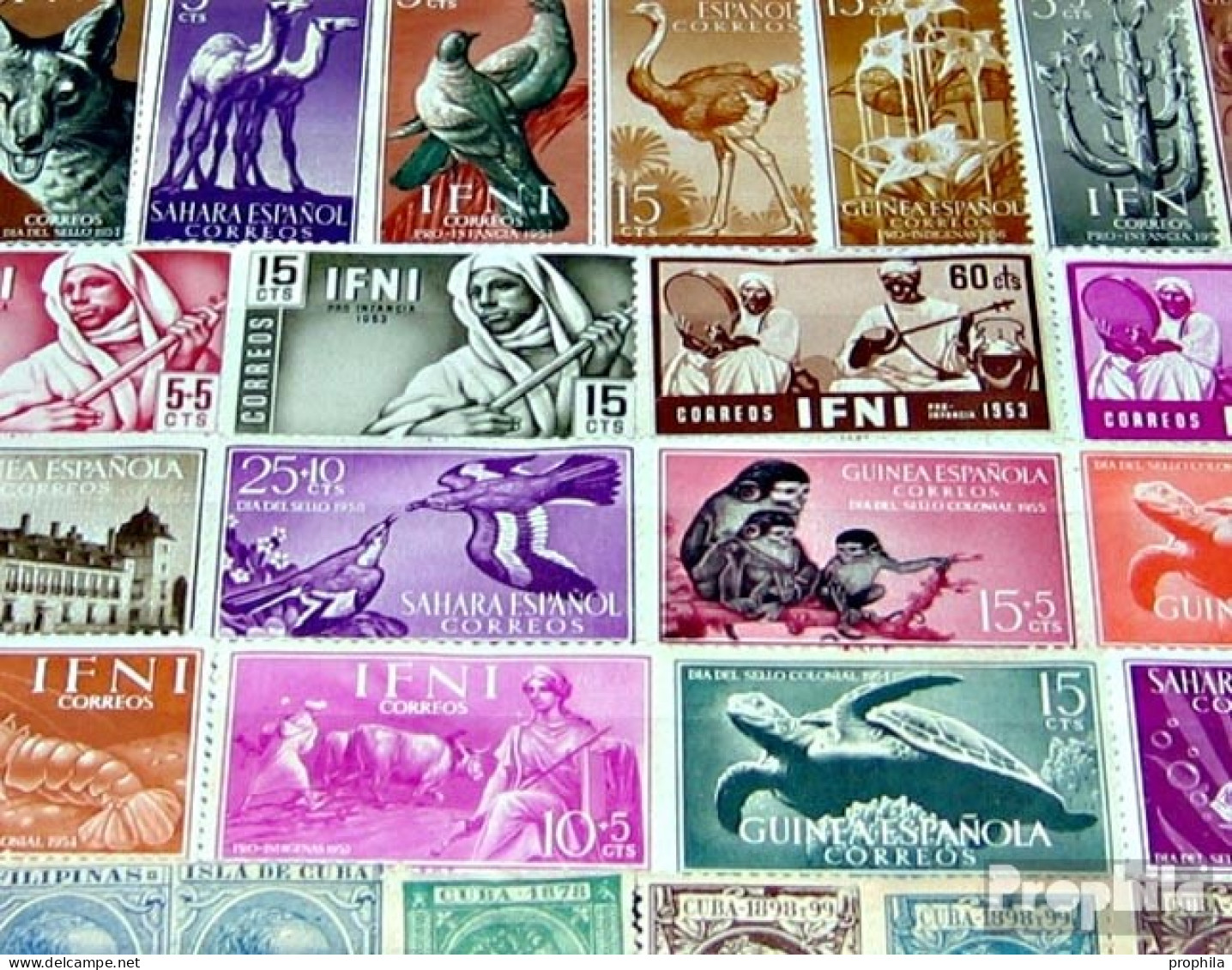 Spanien 50 Verschiedene Marken Postfrisch Spanische Kolonien Mit Nachfolgestaaten - Sammlungen
