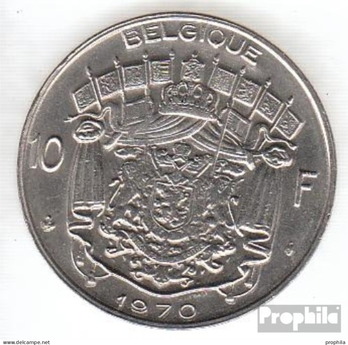 Belgien KM-Nr. : 155 1969 Vorzüglich Nickel Vorzüglich 1969 10 Francs Wappen - 10 Francs
