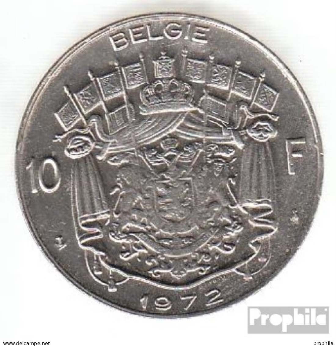 Belgien KM-Nr. : 156 1973 Vorzüglich Nickel Vorzüglich 1973 10 Francs Wappen - 10 Francs