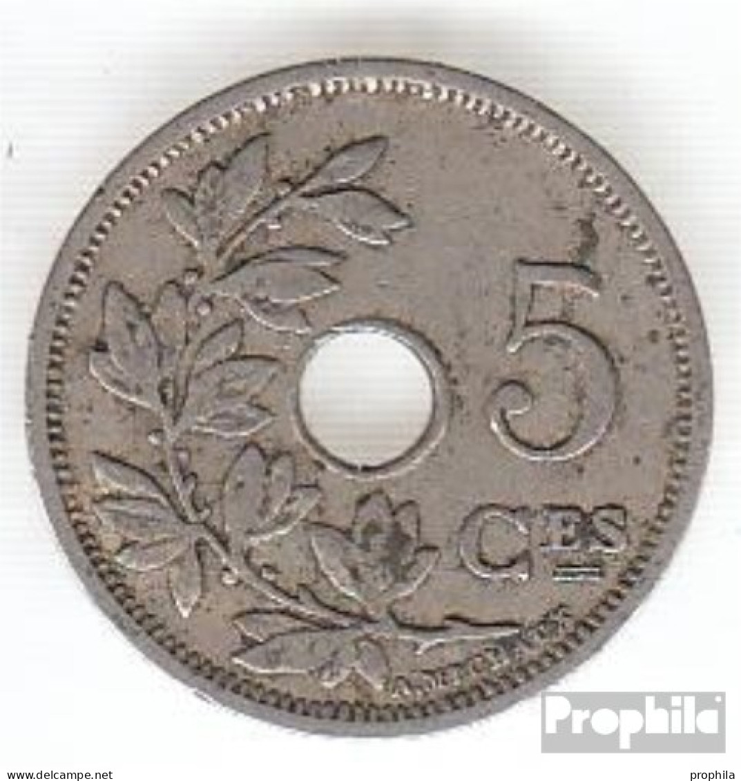 Belgien KM-Nr. : 46 1902 Vorzüglich Kupfer-Nickel Vorzüglich 1902 5 Centimes Gekröntes Monogramm - 5 Cents