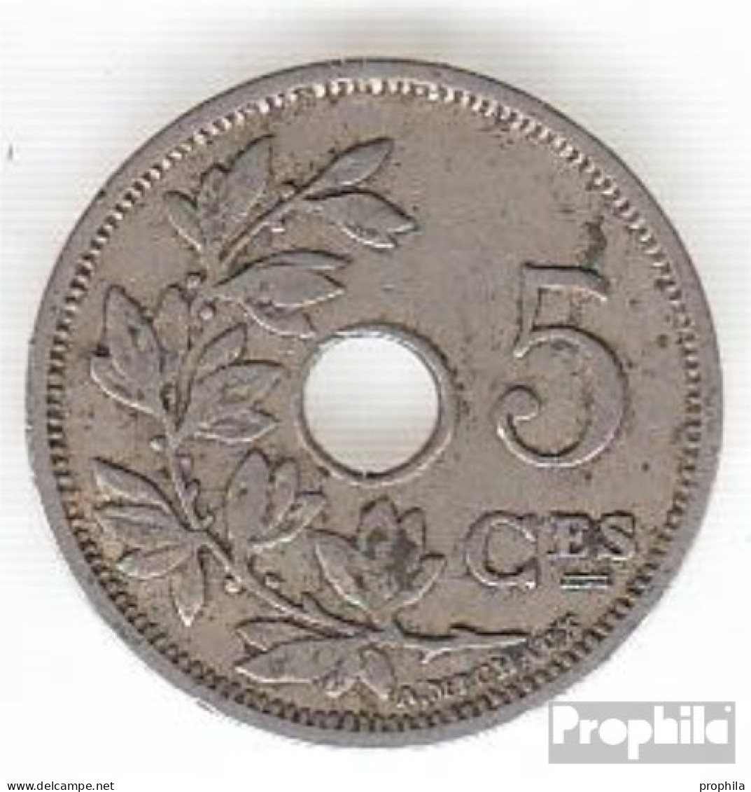 Belgien KM-Nr. : 46 1903 Sehr Schön Kupfer-Nickel Sehr Schön 1903 5 Centimes Gekröntes Monogramm - 5 Cent