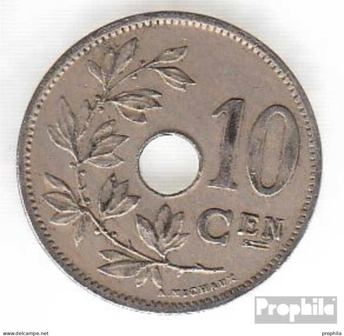 Belgien KM-Nr. : 49 1903 Sehr Schön Kupfer-Nickel Sehr Schön 1903 10 Centimes Gekröntes Monogramm - 10 Cent