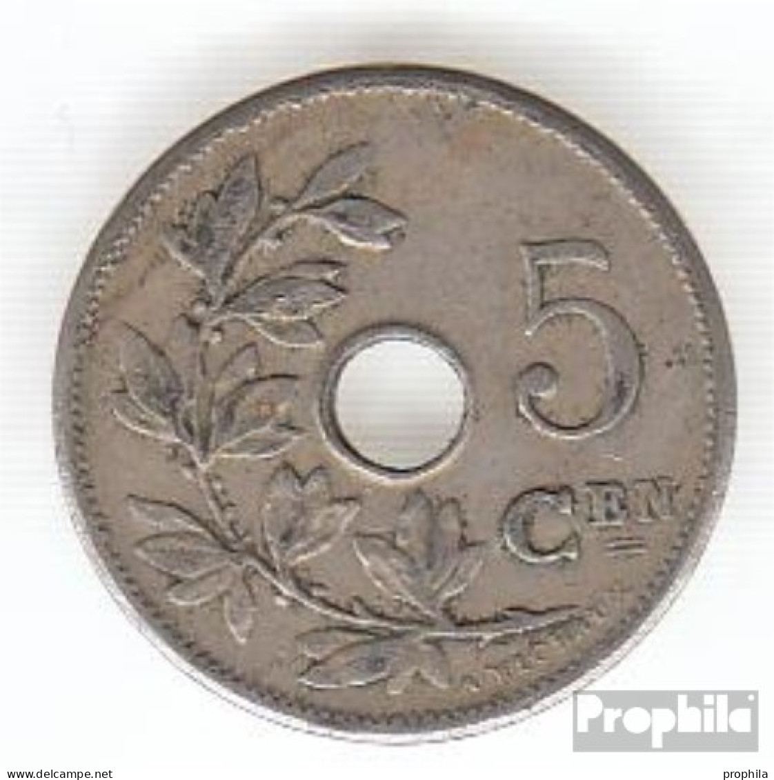Belgien KM-Nr. : 55 1906 Sehr Schön Kupfer-Nickel Sehr Schön 1906 5 Centimes Gekröntes Monogramm - 5 Cent