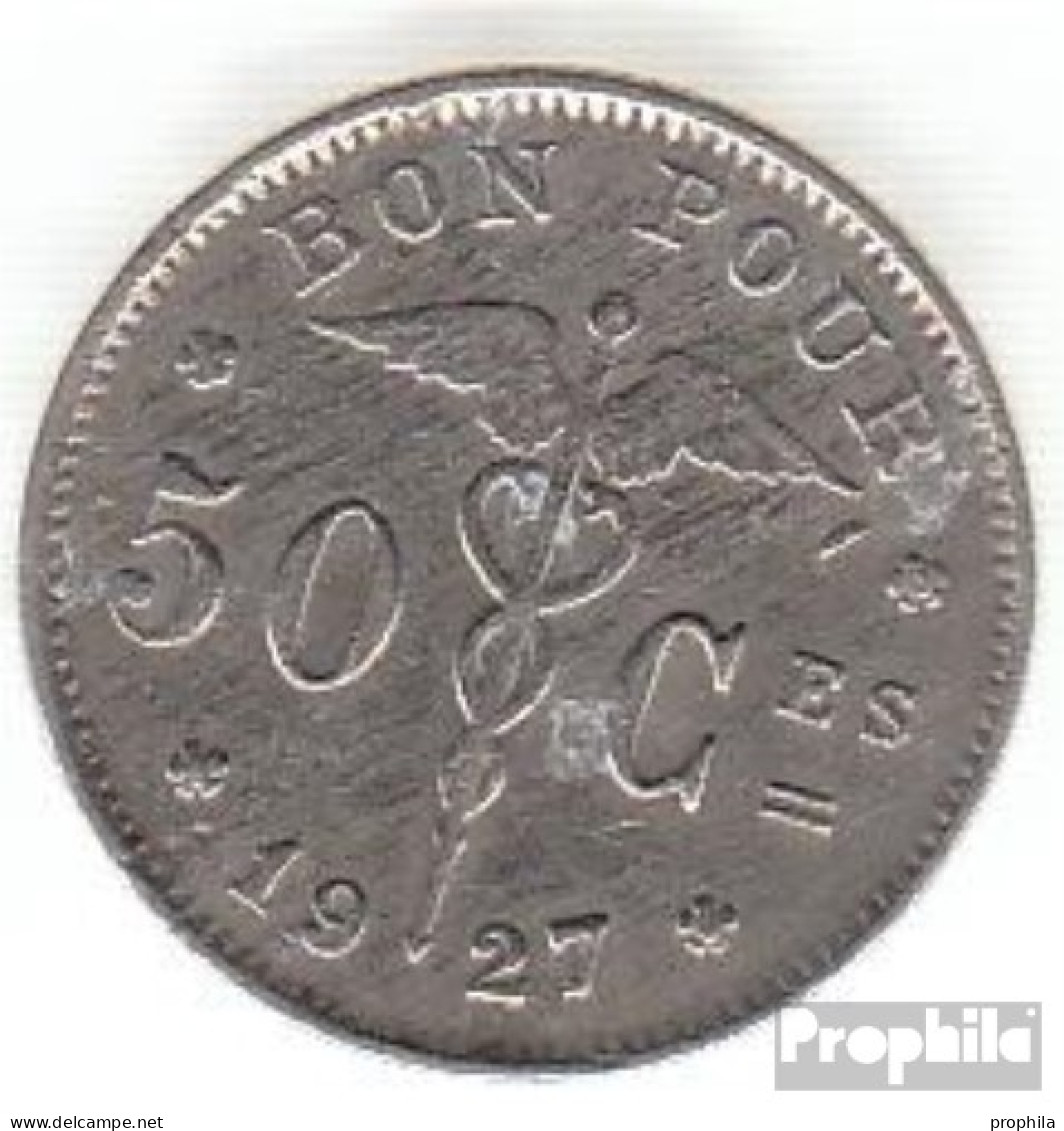 Belgien KM-Nr. : 87 1922 Sehr Schön Nickel Sehr Schön 1922 50 Centimes Knieende Allegorie - 50 Centimes