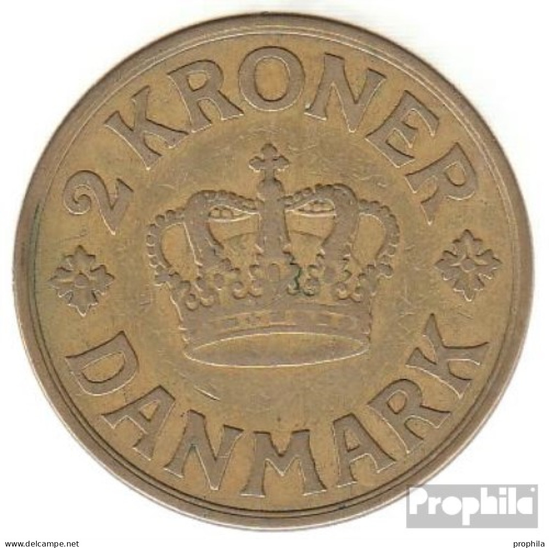 Dänemark KM-Nr. : 825 1926 Sehr Schön Aluminium-Bronze Sehr Schön 1926 2 Kroner Gekröntes Monogramm - Dänemark