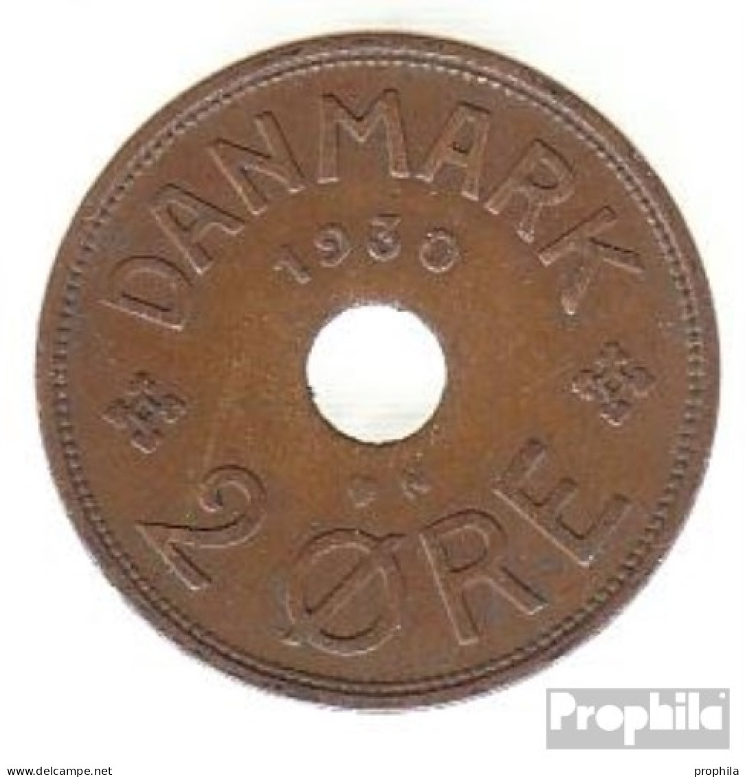 Dänemark KM-Nr. : 827 1931 Sehr Schön Bronze Sehr Schön 1931 2 Öre Gekröntes Monogramm - Dänemark