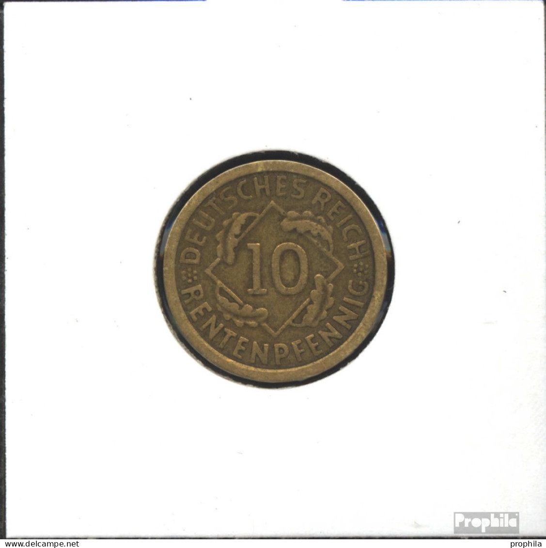 Deutsches Reich Jägernr: 309 1923 F Sehr Schön Aluminium-Bronze Sehr Schön 1923 10 Rentenpfennig Ähren - 10 Rentenpfennig & 10 Reichspfennig