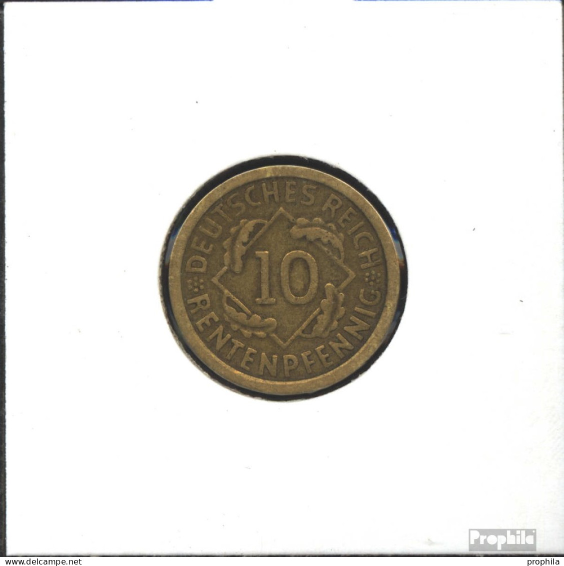 Deutsches Reich Jägernr: 309 1924 F Stgl./unzirkuliert Aluminium-Bronze Stgl./unzirkuliert 1924 10 Rentenpfennig Ähren - 10 Rentenpfennig & 10 Reichspfennig