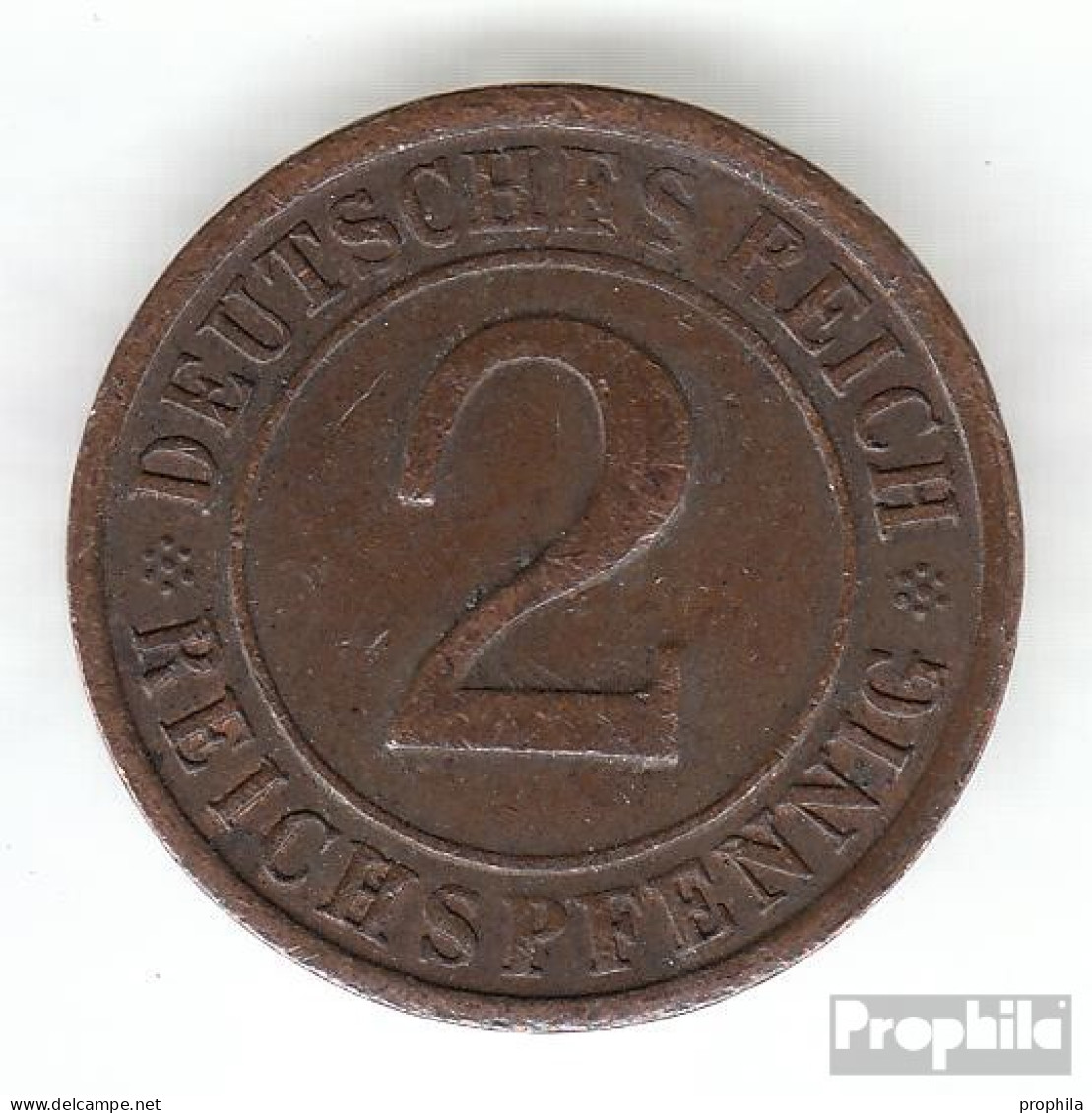 Deutsches Reich Jägernr: 314 1924 G Vorzüglich Bronze Vorzüglich 1924 2 Reichspfennig Ährengarbe - 2 Rentenpfennig & 2 Reichspfennig