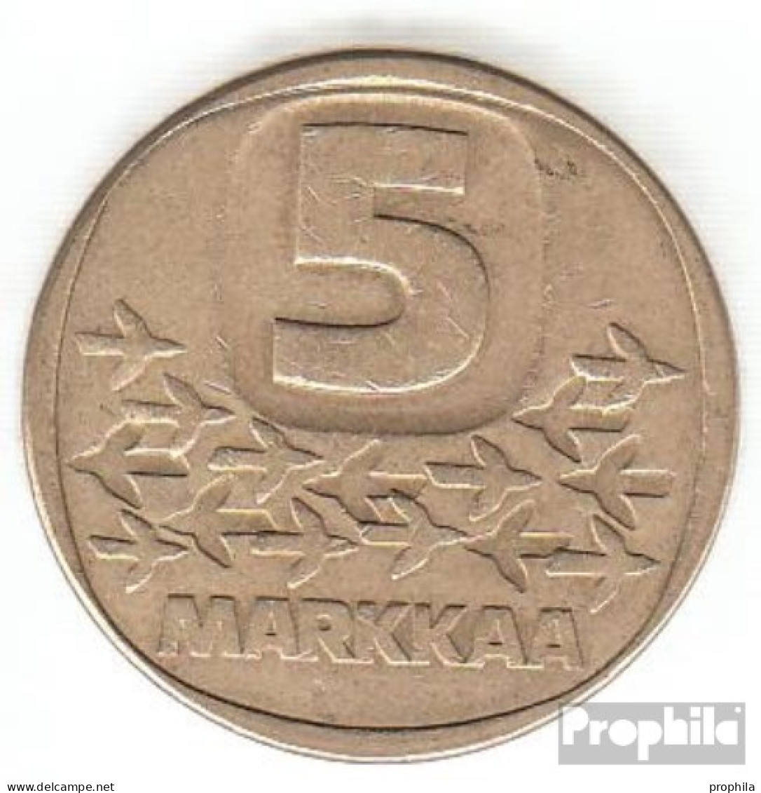 Finnland KM-Nr. : 57 1983 K Vorzüglich Aluminium-Bronze Vorzüglich 1983 5 Markkaa Eisbrecher - Finnland