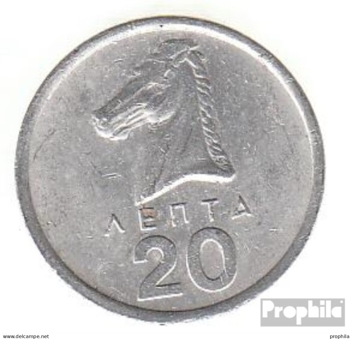 Griechenland KM-Nr. : 114 1978 Vorzüglich Aluminium Vorzüglich 1978 20 Lepta Hengst - Griechenland