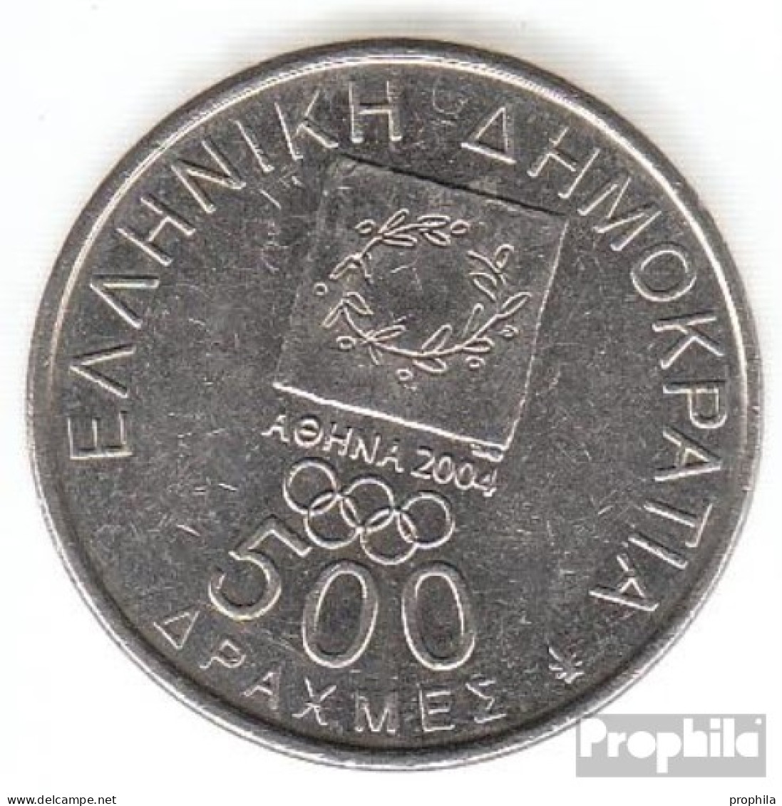 Griechenland KM-Nr. : 176 2000 Vorzüglich Kupfer-Nickel Vorzüglich 2000 500 Drachmen Olympisches Feuer - Griechenland