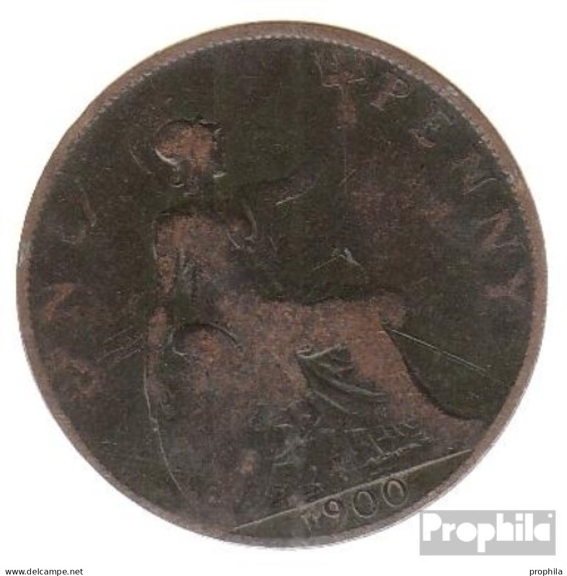 Großbritannien KM-Nr. : 790 1900 Sehr Schön Bronze Sehr Schön 1900 1 Penny Victoria - D. 1 Penny