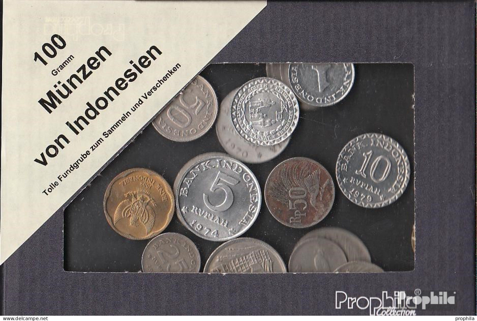 Indonesien 100 Gramm Münzkiloware - Vrac - Monnaies