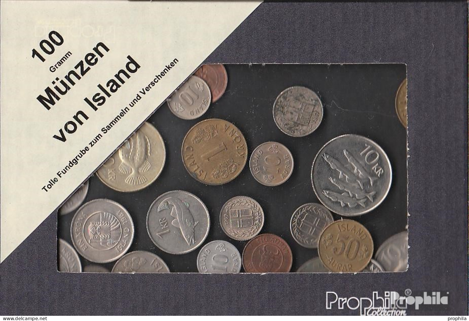 Island 100 Gramm Münzkiloware - Kiloware - Münzen