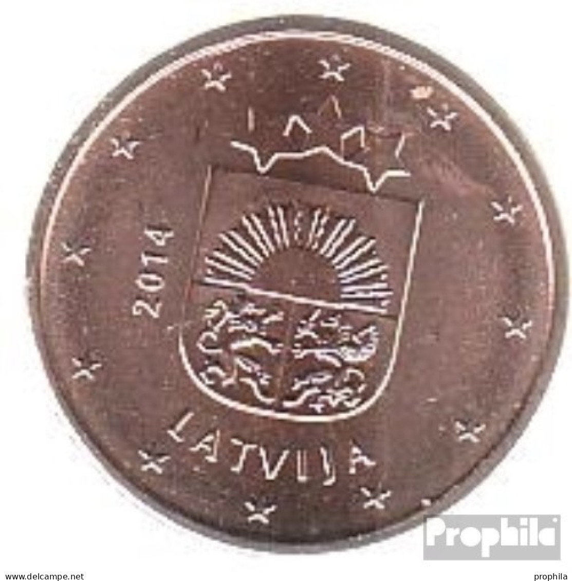 Lettland LET 1 2014 Stgl./unzirkuliert Stgl./unzirkuliert 2014 Kursmünze 1 Cent - Latvia