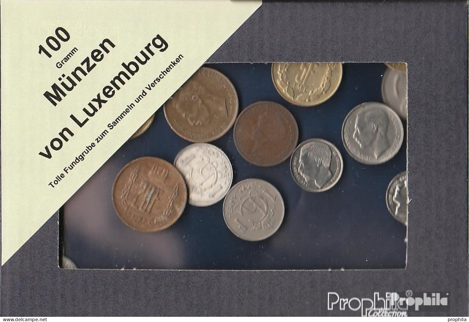 Luxemburg 100 Gramm Münzkiloware - Mezclas - Monedas