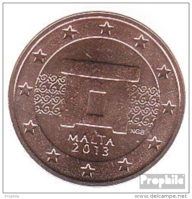 Malta M 2 2013 Stgl./unzirkuliert Stgl./unzirkuliert 2013 2 Cent Kursmünze - Malte