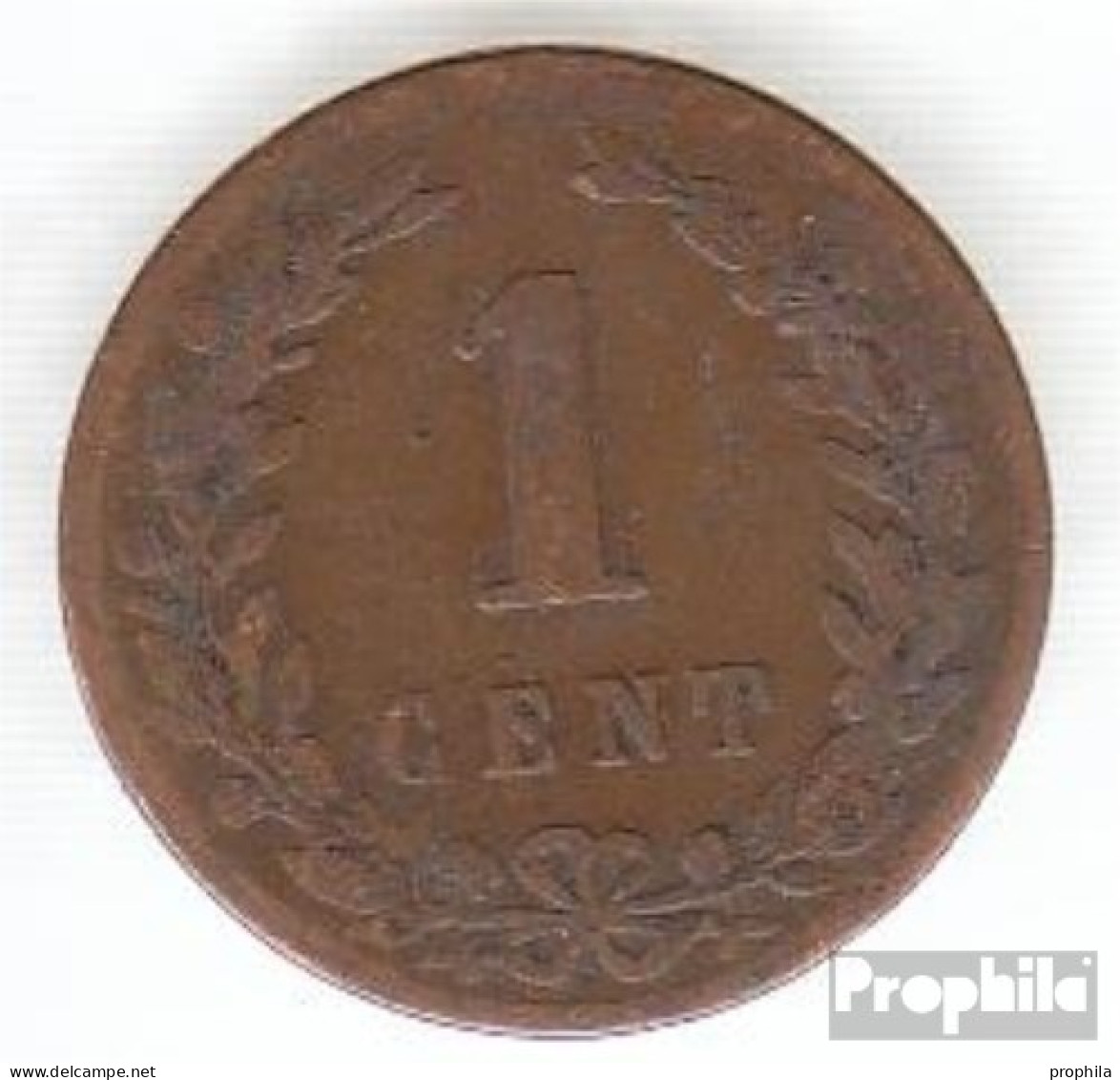 Niederlande KM-Nr. : 107 1899 Schön Bronze Schön 1899 1 Cent Gekrönter Löwe - 1 Centavos