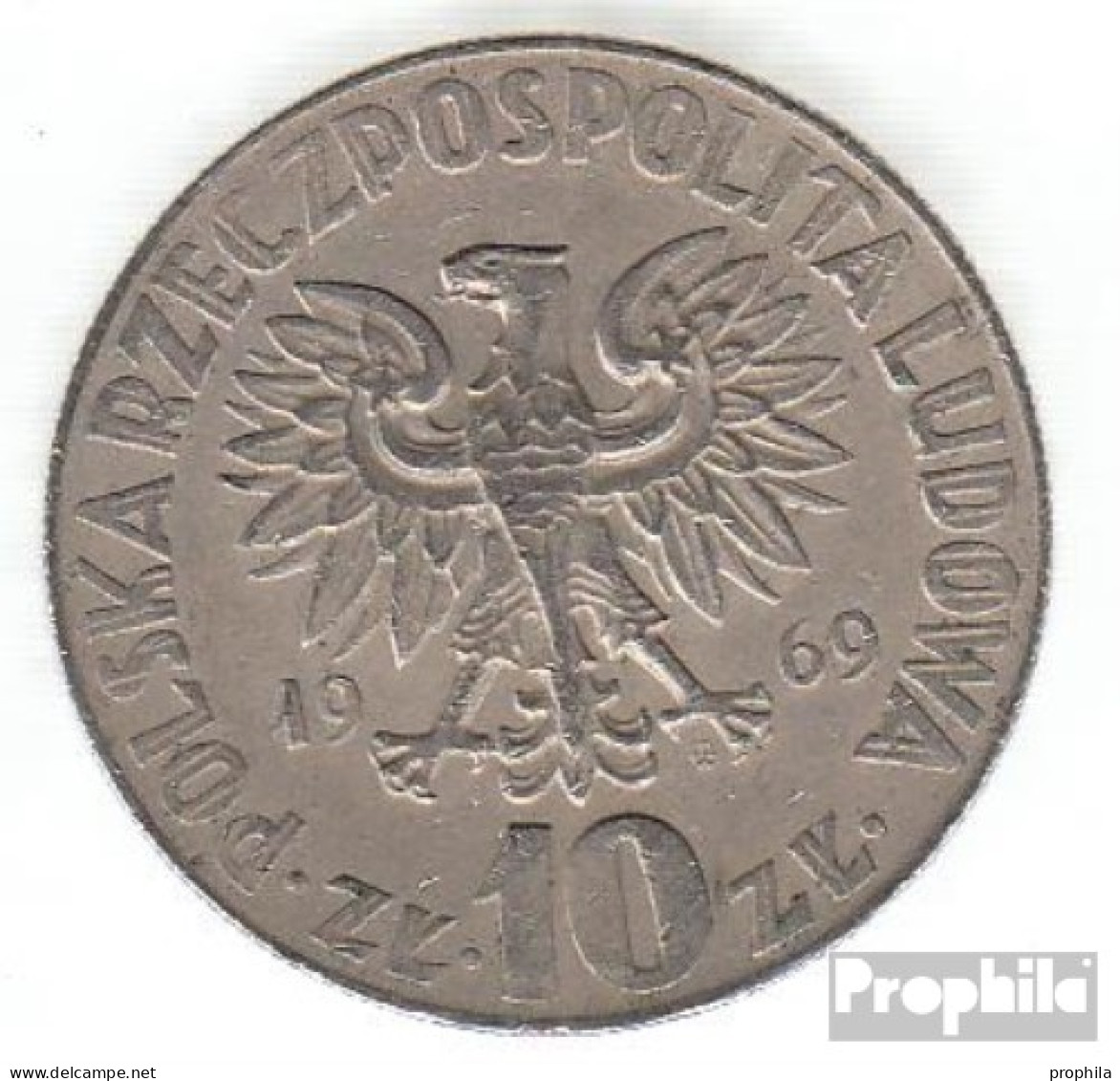 Polen KM-Nr. : 51 1968 Sehr Schön Kupfer-Nickel Sehr Schön 1968 10 Zlotych Kopernikus - Polen