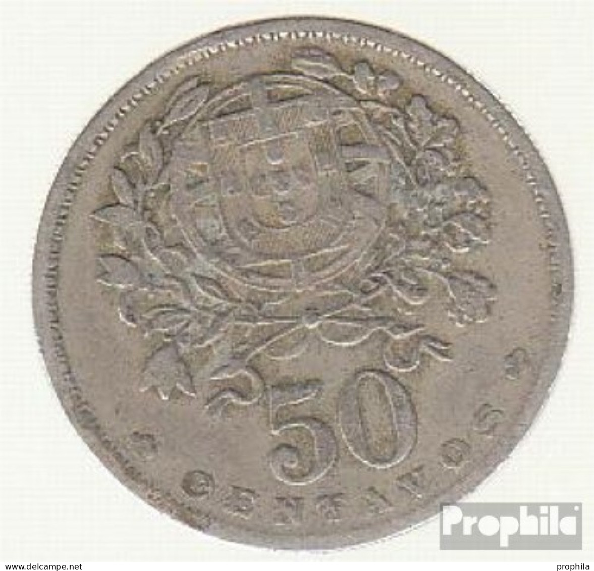 Portugal KM-Nr. : 577 1929 Sehr Schön Kupfer-Nickel Sehr Schön 1929 50 Centavos Liberty - Portugal