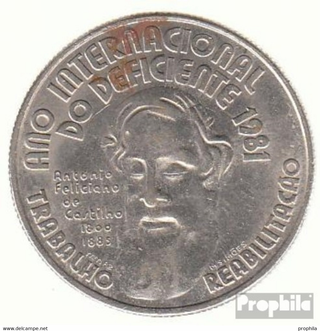 Portugal KM-Nr. : 624 1984 Vorzüglich Kupfer-Nickel Vorzüglich 1984 25 Escudos Jahr Der Behinderten - Portugal