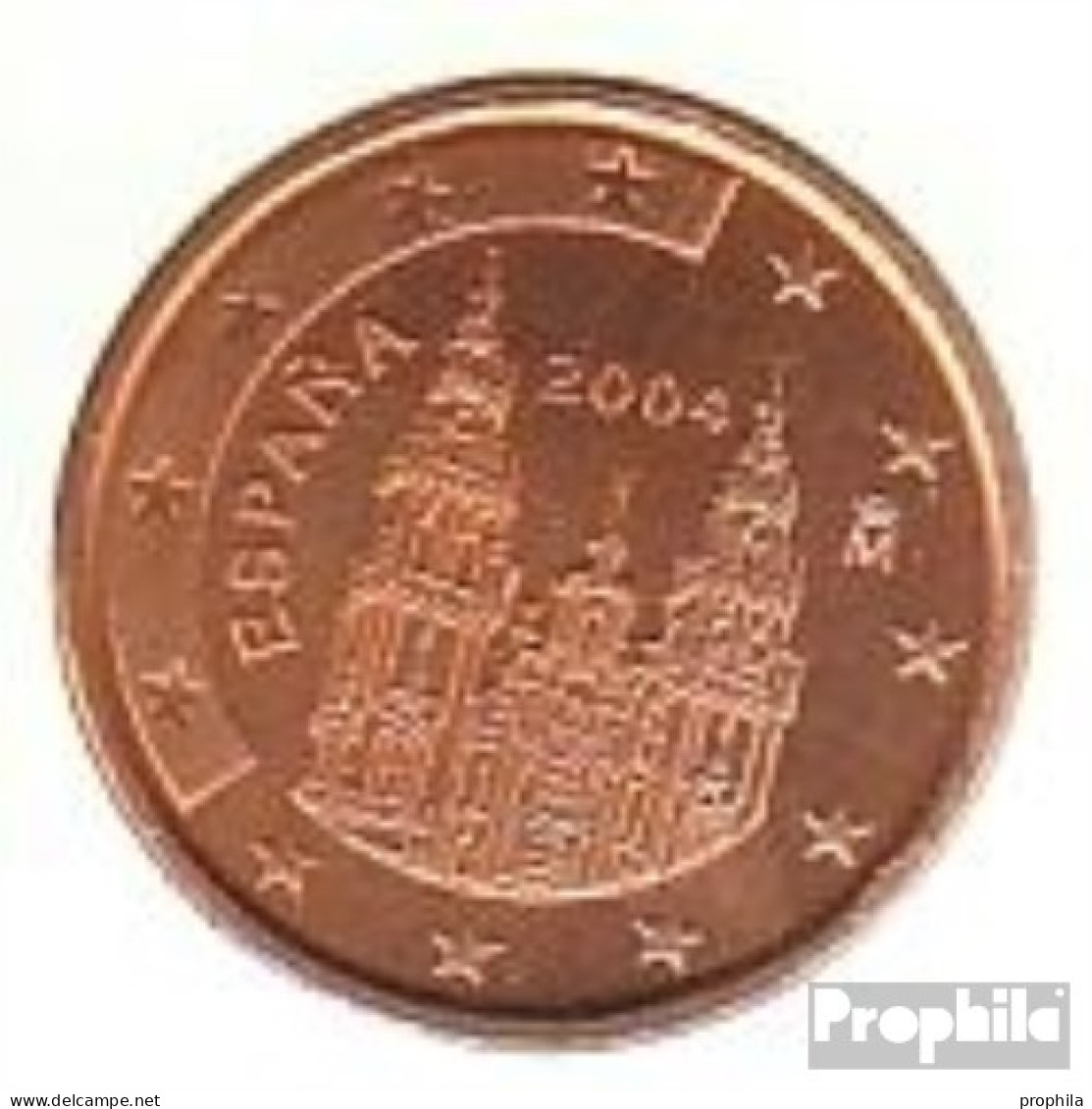 Spanien E 1 2004 Stgl./unzirkuliert Stgl./unzirkuliert 2004 Kursmünze 1 Cent - Spain
