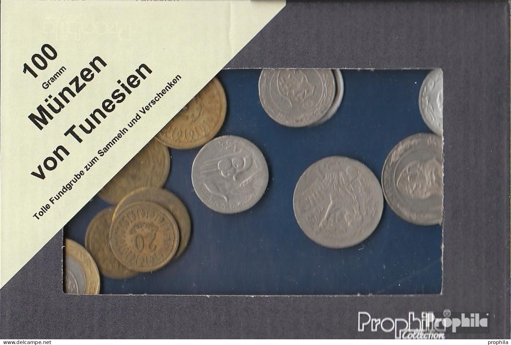 Tunesien 100 Gramm Münzkiloware - Mezclas - Monedas