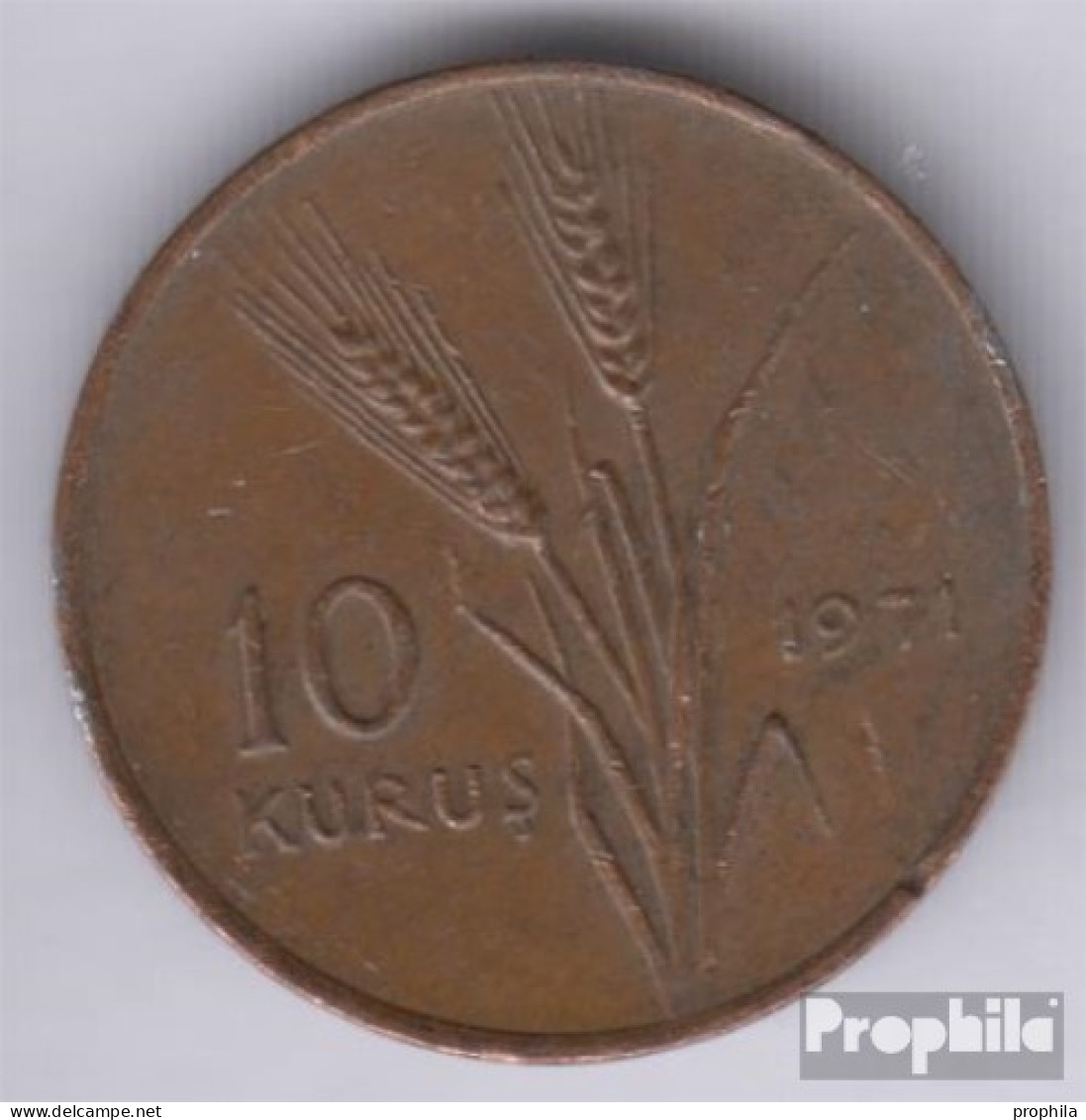 Türkei KM-Nr. : 898 1972 Vorzüglich Bronze Vorzüglich 1972 10 Kurus FAO - Türkei