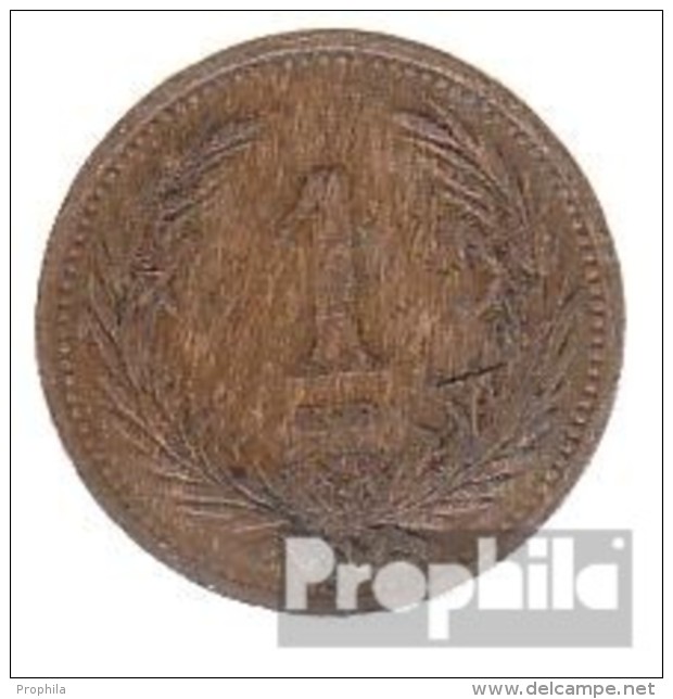 Ungarn KM-Nr. : 480 1896 Vorzüglich Bronze Vorzüglich 1896 1 Filler Krone - Hungary