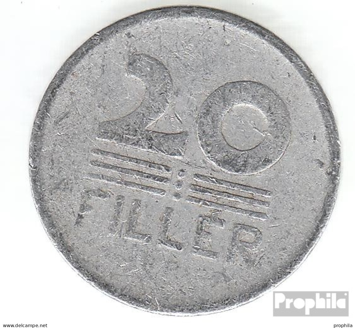 Ungarn KM-Nr. : 550 1965 Sehr Schön Aluminium Sehr Schön 1965 20 Filler Weizenähren - Ungarn