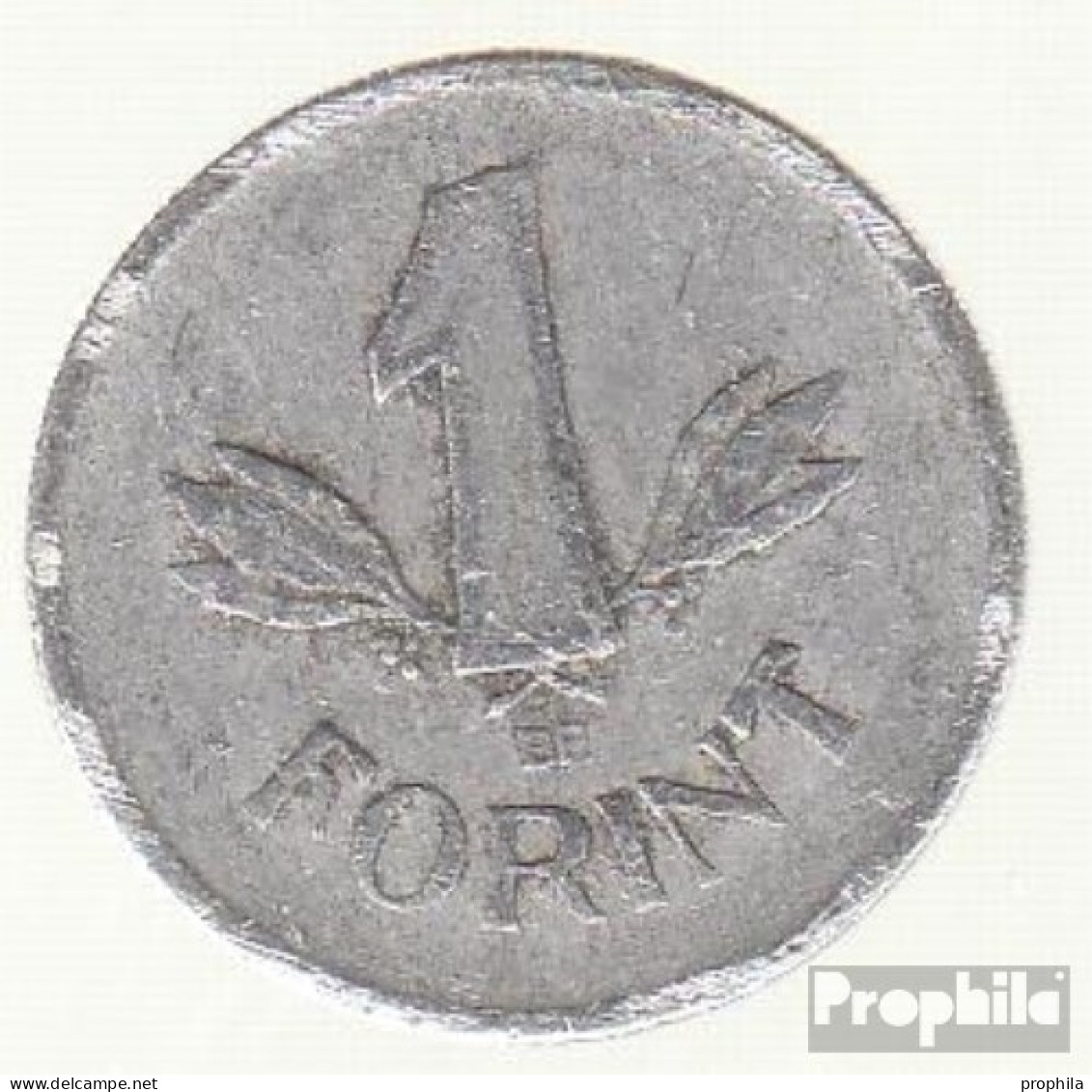Ungarn KM-Nr. : 555 1965 Sehr Schön Aluminium Sehr Schön 1965 1 Forint Wappen - Ungarn