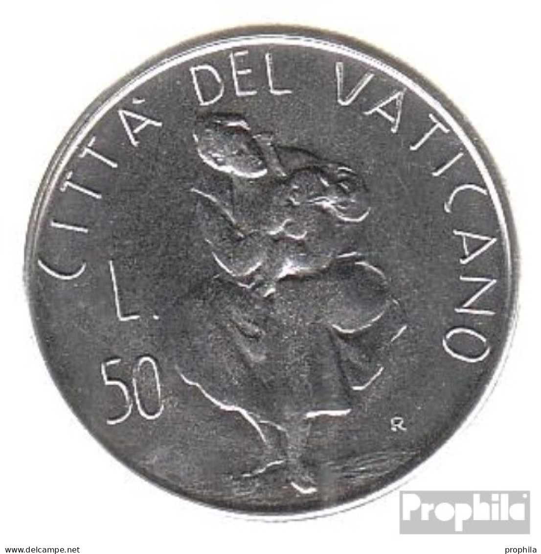 Vatikanstadt KM-Nr. : 163 1982 Stgl./unzirkuliert Stahl Stgl./unzirkuliert 1982 50 Lire Mutterschaft - Vatikan