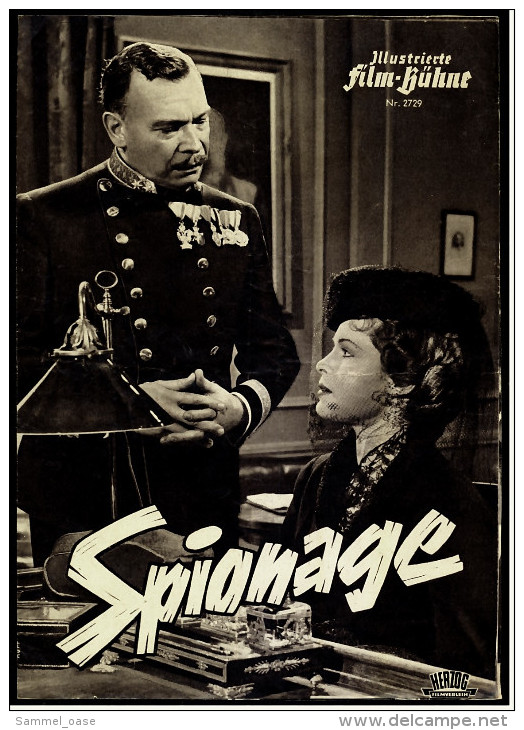 Illustrierte Film-Bühne  -  "Spionage" -  Mit Rudolf Forster , Hannelore Bollmann  -  Filmprogramm Nr. 2729 Von Ca. 1955 - Revistas