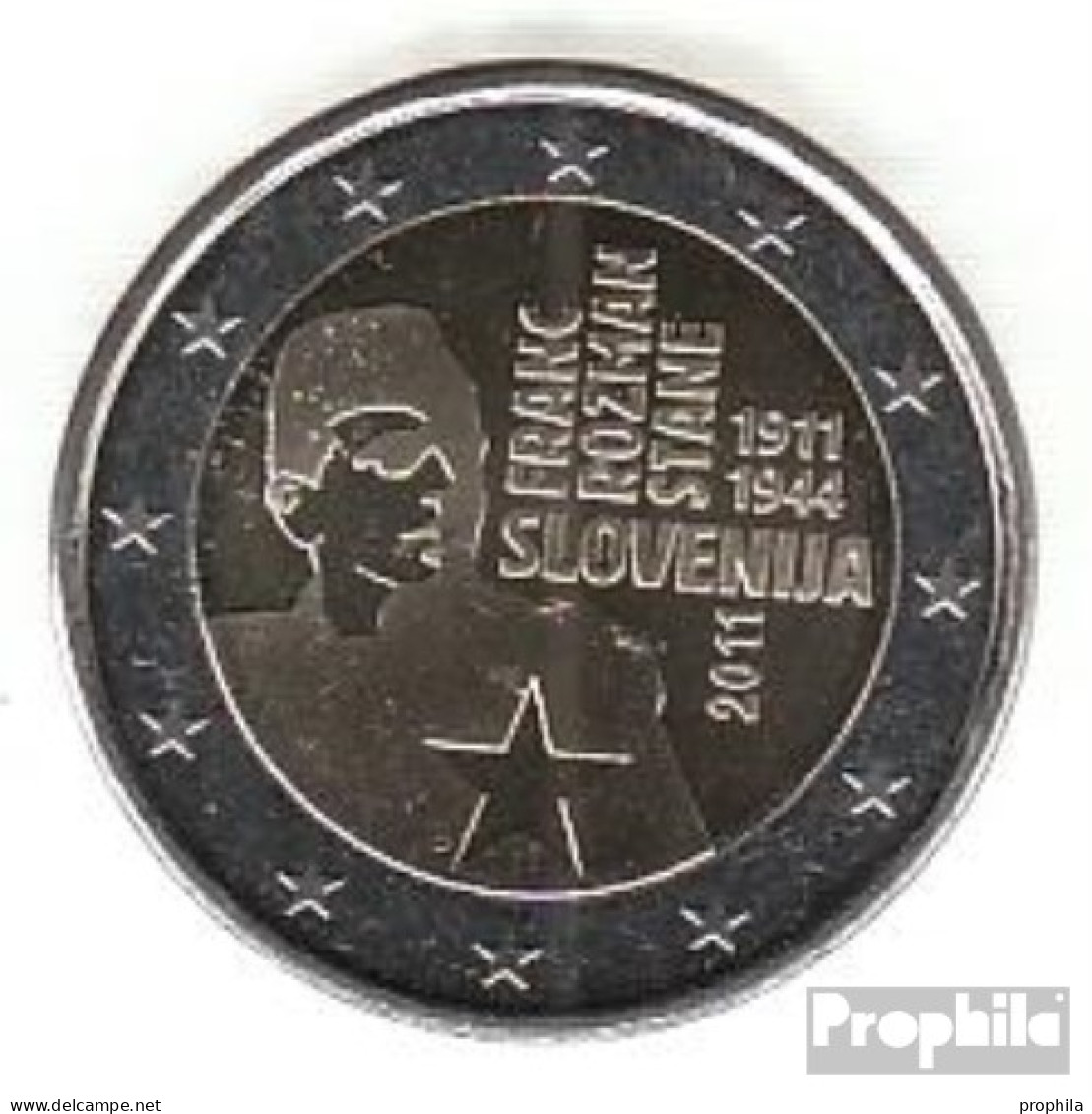 Slowenien 2011 Stgl./unzirkuliert Stgl./unzirkuliert 2011 2 EURO Franc Rozman - Slovenia