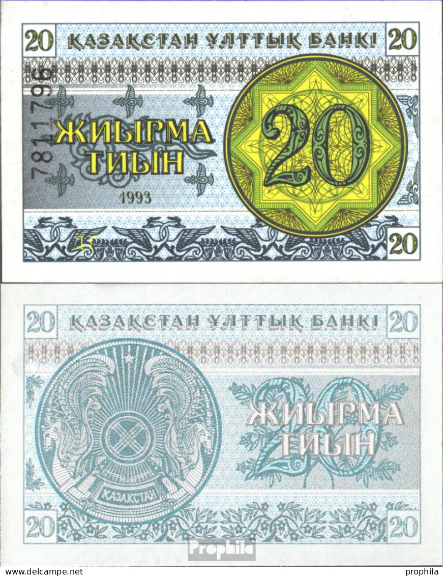 Kasachstan Pick-Nr: 5b Bankfrisch 1993 20 Tyin - Kasachstan